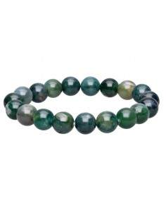 Bracelet d'agate mousse 10mm