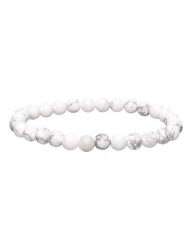 Bracelet de Howlite 6mm