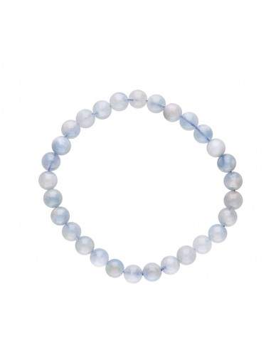 Pulseira de água-marinha 6mm