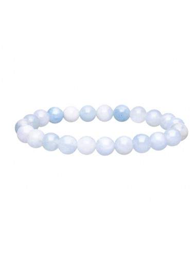 Bracelet d'aigue-marine 8mm