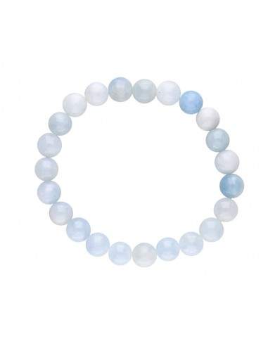 Bracelet d'aigue-marine 8mm