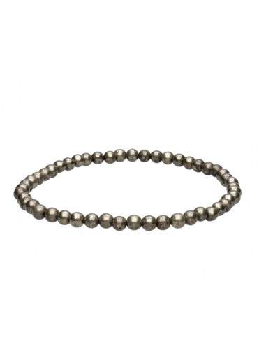 Bracelet en pyrite de 4 mm