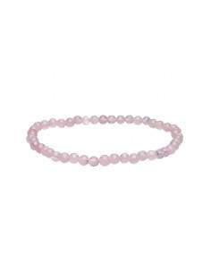 Bracelet de quartz rose 4mm