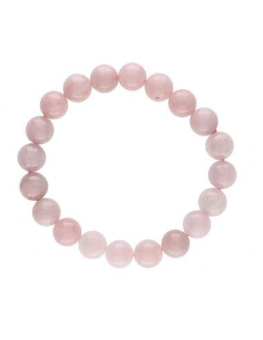 Pulsera de Cuarzo Rosa 10mm