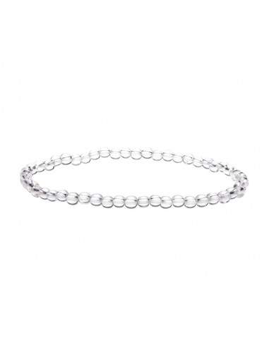 White Quartz Bracelet 4mm