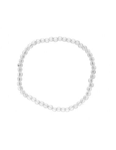 Pulsera de Cuarzo Blanco 4mm