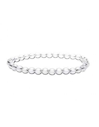 Bracelet de quartz blanc 6mm