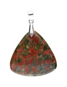 Pingente de cabochão Unakita