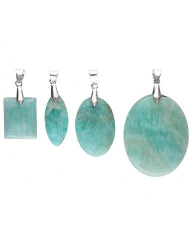 Amazonite cabochon pendant