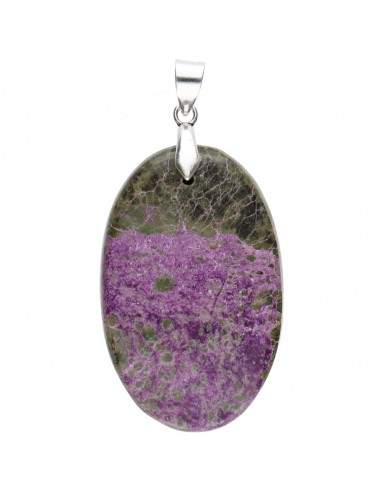 Pendentif cabochon de stichtite