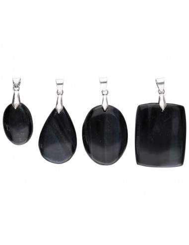 Falcon's Eye Cabochon Pendant