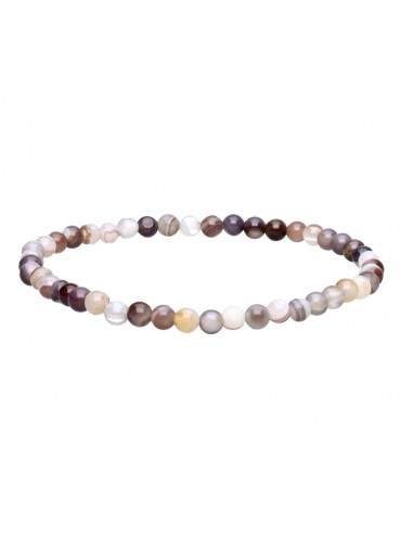 Bracelet d'Agate du Botswana 4mm