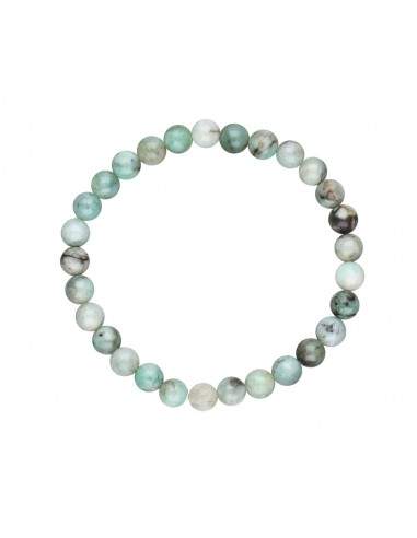 Bracelet d'émeraude 6mm