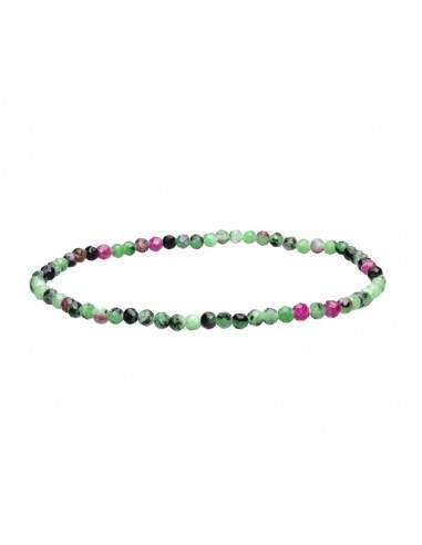 Pulseira Facetada de Rubi com Zoisite...