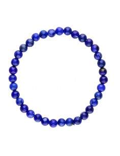Bracelet en lapis-lazuli 6mm 2