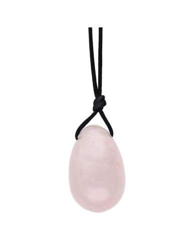 Small Yoni Rose Quartz Egg with Hole
