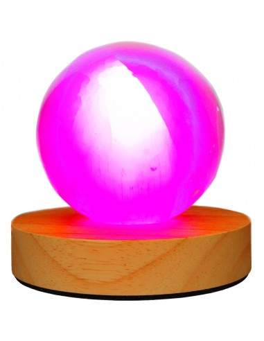 LED Base Lamp Kit with Selenite Sphere
