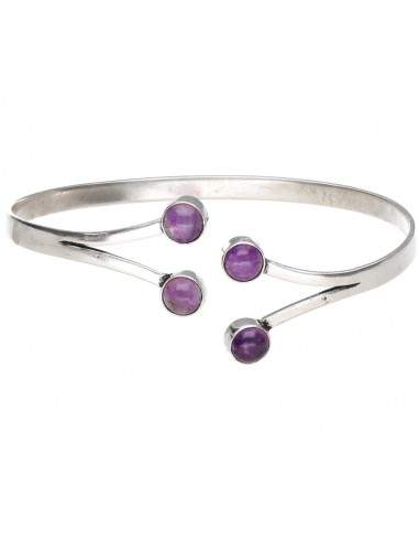 Pulseira mineral com banho de prata...