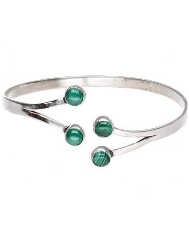 Pulseira mineral com banho de prata...