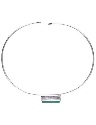 Pulseira mineral com banho de prata...