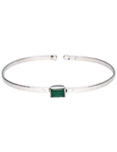 Bracelet minéral plaqué argent -B42-