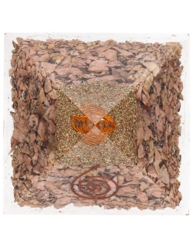 Rhodonite Pyramid in Resin with...
