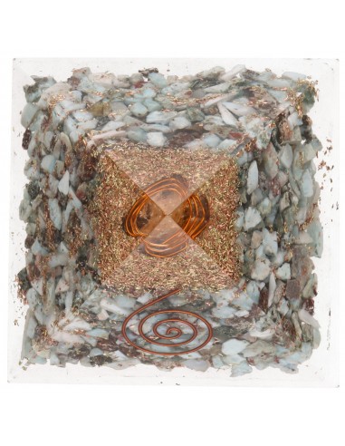 Pirámide Orgonita de Larimar en...