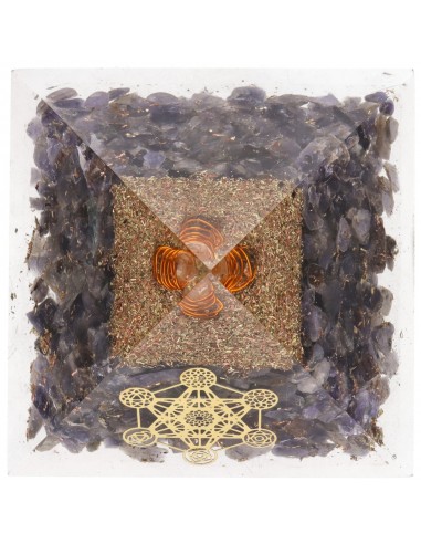 Pyramide en résine avec Métatron 7x7cm