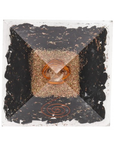Pyramide de Shungite en résine avec...