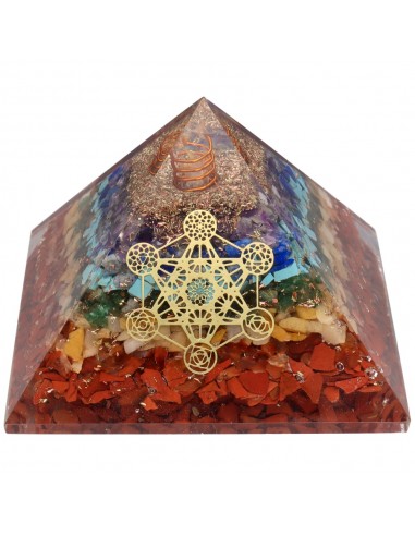 Resin Pyramid of Chakras with...