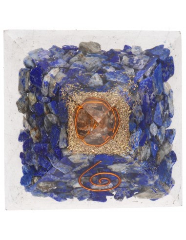 Lapis Lazuli Pyramid in Resin with...
