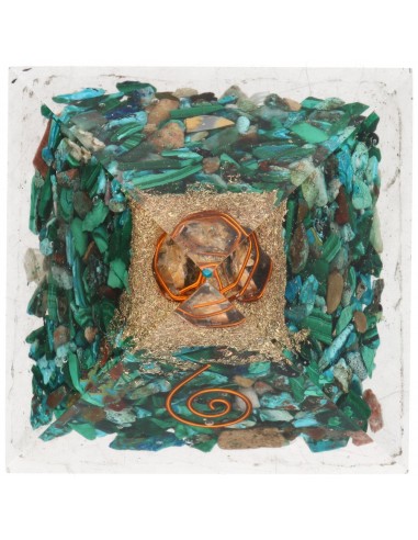 Pyramid of Chrysocolla and Malachite...