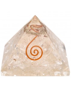 Pyramide de quartz blanc en...