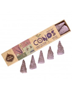 Cones de flores de alfazema...