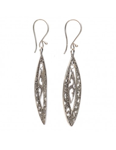 Sterling Silver 925 Rhombus Filigree...