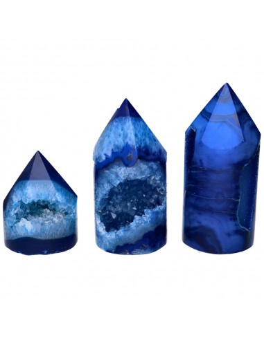 Dyed Blue Agate Generator Cylinder...