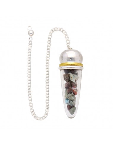 Larimar Drop Pendulum with Resin and...