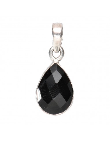 Pendentif Onyx facetté - Argent 925