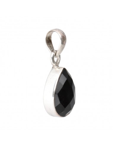 Pendentif Onyx facetté - Argent 925