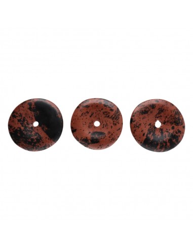 Large Obsidian Mahogany Donut Quality A