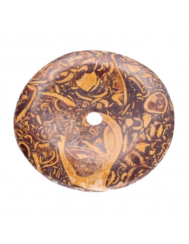 Grand donut de jaspe fossile Grade A