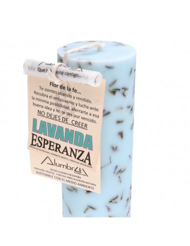 Vela Artesanal con Lavanda - Esperanza