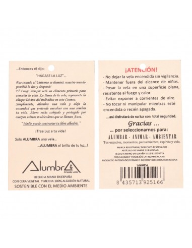 Vela Artesanal con Orégano - Bienestar