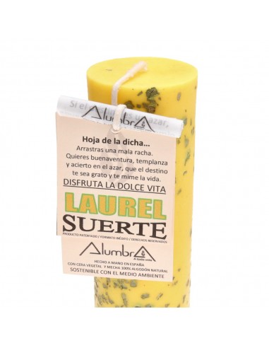 Vela Artesanal con Laurel - Suerte