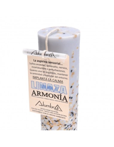Vela Artesanal con Linaza - Armonia