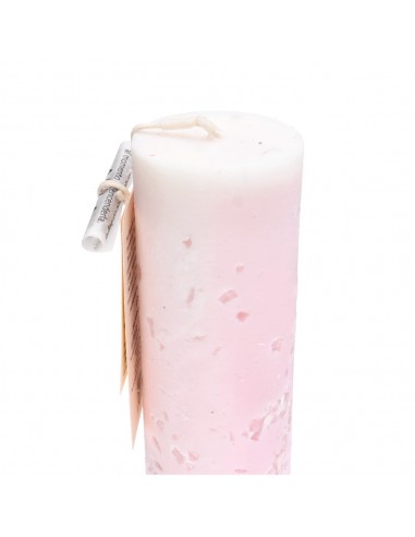 Vela Artesanal con Cuarzo Rosa - Amor
