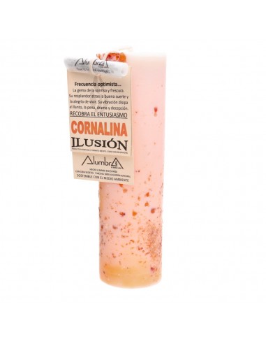 Vela Artesanal con Cornalina - Ilusión