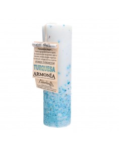 Vela Artesanal con Turquesa...