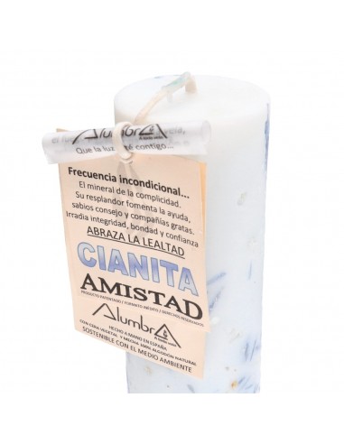 Vela Artesanal con Cianita - Amistad