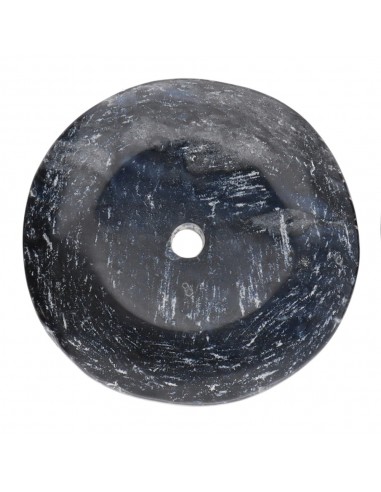 Donut Grande de Jaspe Negro Calidad A